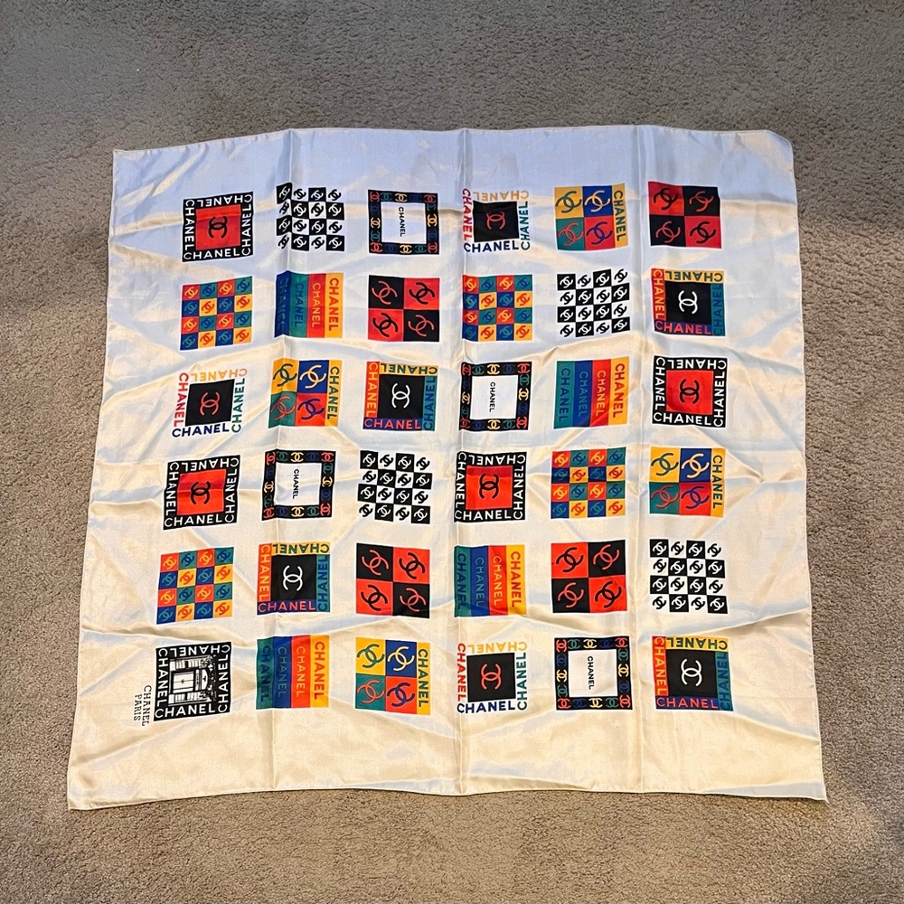 Chanel Multicolor Patterned square scarf - image 1